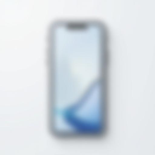 Product shot of a mobile phone on a clean background